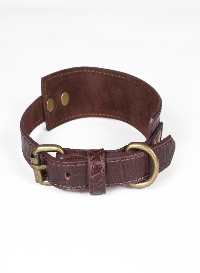 Light & Pro Lightnpro Genuine Leather Dog Collar & Leash Set - Adjustable 18" Collar with Metal Buckle & Reinforced Nylon Leash - Durable Walking & Training Gear for Large Breeds - Image 4